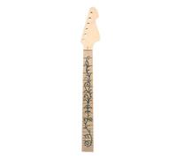 WUQIMUSC Maple wood Electronic Guitar Neck 24 Fret 25.5 Inch Maple fretboard Tree Vine Inlay Bolt On Heel Replaceable