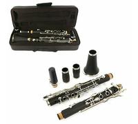 WUQIMUSC Professional Clarinet Ebonite Wood Nickel Plated Keys with Barrels Reed accessories Nice sound Durable case (gkey-clarinet)