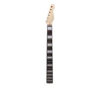 WUQIMUSC Replacement Electric Guitar Neck, 22 Fret 25.5inch Scale for diy Guitars, Maple with Rosewood Fretboard, Block Inlays, Top-Adjust Truss Rod with Back Stripe
