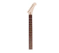 WUQIMUSC Replacement Electric Guitar Neck 24 Fret, 25.5inch(648mm) Scale Length, Bolt on Heel, Guitar Neck Banana Headstock with Locking Nut Style, Top adjustment