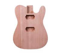 WUQIMUSC Unfinished Guitar Body Solid Mahogany, H-H Pickup Routing, Repair/Replacement for Guitar Building Project