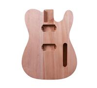 WUQIMUSC Unfinished Guitar Body Solid wood Mahogany, H-H Pickup Routing, Repair/Replacement for Guitar Building Project