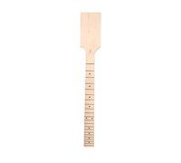 WUQIMUSC Unfinished Paddle head 22 Fret Maple wood Guitar Neck Fretboard Dots inlay Bolt on for DIY replacement (22fret 24inch)