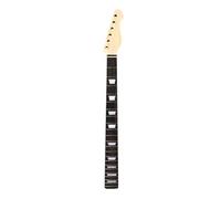 WUQIMUSC Unfinished TL Style Guitar Neck, 22 Fret 25.5inch Scale,Maple with Rosewood Fretboard, Classic Inlays, Top-Adjust Truss Rod with Center Line