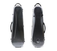 WUQIMUSC Viola Case 15-16 inch adjustable Viola Box Strong Light Carbon Fiber hard shell,Black