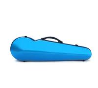 WUQIMUSC Violin Case 4/4 Full Size Strong Light hard shell Fiberglass box Triangular Shaped with Backpackable,Built-in Hygrometer