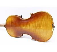 WUQIMUSC Violin Professional 4/4 size European Tiger Maple wood Back Sides Neck Spruce Top Ebony Fittings Hand made Acoustic Violin kit with Hard Case Nice Bow (VA-Violin-WX-E)