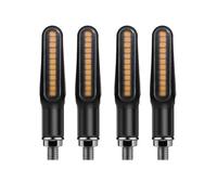 WUQWUM Motorcycle Turning Indicator Light 2pcs 4pcs 12V Universal LED Motorcycle Front And Rear Amber Turn Signal Indicator Flasher DRL Brake Light