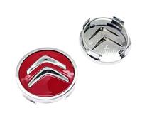 WurBu 4PCS Caps Wheel Hub Covers Hub Centre Caps for Citroen C4 II Grand Picasso 2016-2018,Car Tuning Decoration Accessories Of Logo Parts Waterproof No Fading Rust