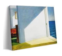 WurBu Edward Hopper Paintings (Rooms by The Sea) Printing Posters Wall Art Painting Canvas Gift Living Room Prints Bedroom Decor Artworks 08x12inch(20x30cm)