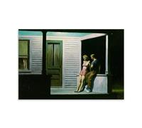 WurBu Edward Hopper Paintings (Summer Evening) Printing Posters Artworks Canvas Room Aesthetic Wall Art Prints Home Modern Decor Gifts 12x18inch(30x45cm)