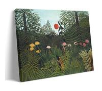 WurBu Henri Rousseau Painter Works《Virgin Forest with Setting Sun》posters Artworks Picture Print Wall Art Painting Canvas Gift Decor Homes Decorative 24x36inch(60x90cm)