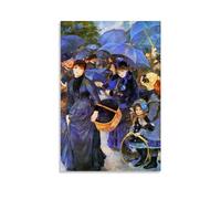 WurBu Pierre-Auguste Renoir Impressionism Painter Works《Umbrella》Printed Posters Wall Art Picture Painting Canvas Prints Artworks Bedroom Living Room Decor 16x24inch(40x60cm)