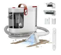 WURESE Portable Carpet Cleaner Machine, Carpet Shampooer, 15Kpa Upholstery Cleaner with 3 Tools, 54oz Large Water Tank, 16.4ft Power Cord, Spot and Stain Deep Cleaner for Rug, Couches, Car,Red