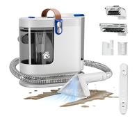 WURESE Portable Upholstery and Carpet Cleaner Machine, 15Kpa Spot Cleaner Deep Cleans Pet Stains, Couch Cleaner with 3 Tools and Self-Cleaning System for Area Rugs, Furniture, Stair, Car, Blue