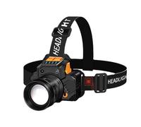 WURF Ultra-Light Rechargeable Headlamp for Adults - Waterproof LED Headlamp with USB C Charging - Perfect for Camping, Hiking, and Night Riding