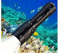 Wurkkos DL10R Diving Torch, 4500 Lumens Underwater Torch with Cree XHP70.2 LED, IPX8, Rechargeable Submarine Light with 5000 mAh 21700 Battery