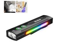 Wurkkos HD01 Pro Rechargeable Torch, Led Flashlight with White Light, 365nm UV, Green Light, RGB Light, 1200 Lumens Super Bright, UV Torch with Magnetic, Pocket Flashlight for Camping, Emergency