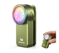 Wurkkos HD03 Rechargeable Flashlights EDC Clip-on Light, Bright 650 Lumens Pocket Flash Light, Combines Spotlight Floodlight RGB Light, Magnetic, IPX6 Waterproof for Cycling, Repairing (Olive Green)