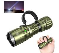 Wurkkos TD07 Flashlight, LED Tactical Flashlight, 1300 High Lumen EDC Small Flashlight, USB-C Rechargeable Flashlights, Turbo/Strobe Momentary, IP68 Waterproof, Flash Light for Camping(Olive Green)