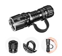 Wurkkos TD07 Tactical Torch, Led Flashlights Extremely Bright, 1300 Lumen Flashlight Led Rechargeable, Turbo/Strobe Instant Light, IP68 Waterproof Flashlight for Emergency Camping