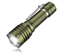 Wurkkos TS23 Tactical Torch 5000 Lumens, Super Bright LED Rechargeable Torch with 482m Long Beam Searchlight, 7 Modes, IP68 Waterproof Heavy Duty Torch for Security, Dog Walking, Camping-Green
