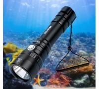 Wurkkos WK20S Scuba Diving Flashlight,2000 Lumen Dive Flashlight 363M Long Range SST40 LED 90CRI 5000K IPX8 Waterproof Underwater Torch Professional Snorkeling Light for Under Water Deep Sea Cave