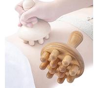 Wuronsa Mushroom Shape Massager | Manual Wood Therapy Massage Tool for Body Shaping, Colombian Maderoterapia, Lymphatic Drainage Massager, Eliminate Local Fat