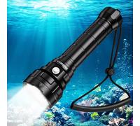 Wurrkos DL70 Dive Light,13000 Lumen Super Bright Scuba Diving Light with 4pcs Led Dive Lights,IPX8 Waterproof Dive Torch Underwater 328ft,4 Mode Night Dive Flashlight for Submarine Deep Sea Cave