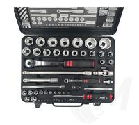 Wurth 56 Piece Socket Set 1/2 Inch & 1/4 Inch Extensive Professional Quality Set