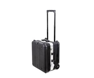 Wurth Aligia Ass.Tec. C/Ruote-500x450x370 Black Suitcase with 4 Spinner Wheels, Telescopic Extendable Handle, Water Resistant