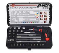 Wurth Assortment of Pistol Grip Ratchet Screwdrivers, 37 Piece Kit, Black