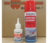 WURTH SUPER GLUE 50G THICK GRADE + SUPER GLUE ACTIVATOR 200 ML