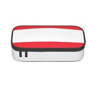 WURTON Austrian flag Print Pencil Case,Big Capacity Pencil Pouch Pencil Bag Adults multifunctional storage box