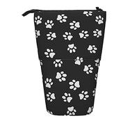 WURTON Bear Paw Print Print Pencil Telescopic Case Stationery Storage Bag, Pencil Case Adults,Storage Box
