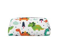 WURTON Colorful Dinosaurs Print Pencil Case Bag Spacious And Stylish Zipper Pencil Pouch Office Use Pencil Bags