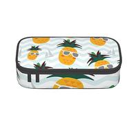 WURTON Cute pineapple Print Pencil Case,Big Capacity Pencil Pouch Pencil Bag Adults multifunctional storage box