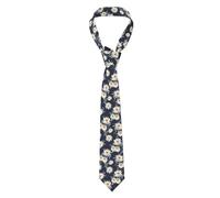 WURTON Daisy Flowers Print Men'S Neckties Tie,Funny Novelty Neck Ties Cravat For Groom,Father, And Groomsman, Daisy, One size