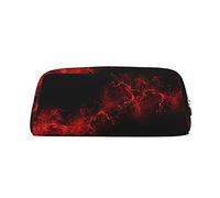 WURTON Explosion Burst Red Black Print Pencil Case Bag Spacious And Stylish Zipper Pencil Pouch Office Use Pencil Bags
