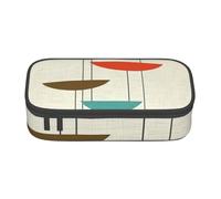 WURTON mid century modern prints Print Pencil Case,Big Capacity Pencil Pouch Pencil Bag Adults multifunctional storage box