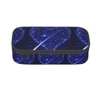WURTON Shooting Star Heart Print Pencil Case Supplies,Multipurpose,Cosmetic Storage Bag Pencil Case Organizer