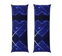 WURTON Shooting Star Heart Print Ultra Soft 20x54 Inch Long Pillow Case Body Pillow Cover Adult Men Women Decor