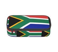 WURTON South Africa Flag Print Pencil Case Supplies,Multipurpose,Cosmetic Storage Bag Pencil Case Organizer