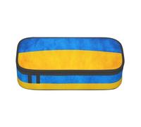 WURTON Ukrainian flag Print Pencil Case,Big Capacity Pencil Pouch Pencil Bag Adults multifunctional storage box