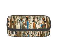 WURTON Women In Ancient Egypt Print Pencil Case Supplies,Multipurpose,Cosmetic Storage Bag Pencil Case Organizer
