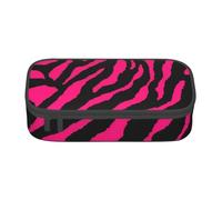 WURTON Zebra Tiger Leopard Red Print Pencil Case,Big Capacity Pencil Pouch Pencil Bag Adults multifunctional storage box