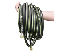 Wurzberge Rubber Garden Water Hose 50ft, 5/8" Leak Proof Garden Hose with Brass Connector, Flexible Hose Pipe for Lawn, Watering Cleaning & Washing