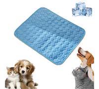 WUSAIRX 2025 Dog Cooling Mat - Thick Washable Pad for Pets in Summer, Non-Slip Self-Cooling Design (Dark Blue, Medium)