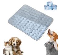 WUSAIRX 2025 Dog Cooling Mat - Thick Washable Pad for Pets in Summer, Non-Slip Self-Cooling Design (Light Blue, Medium)