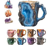 Wusdayer 200ml Multi-Colored Coffee Mugs: Natural Mineral Crystal, New Real Crystal